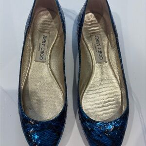 Jimmy Choo Blue Women's Flats 37